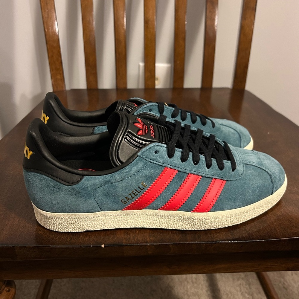 Adidas Gazelle Shoes Men's Size 8 Green LA Galaxy Casual Athletic Sneakers‎ MLS